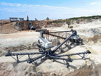 Andamine stationary stone crushing plant for sale