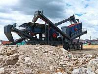 Andamine mobile construction waste crushing plant